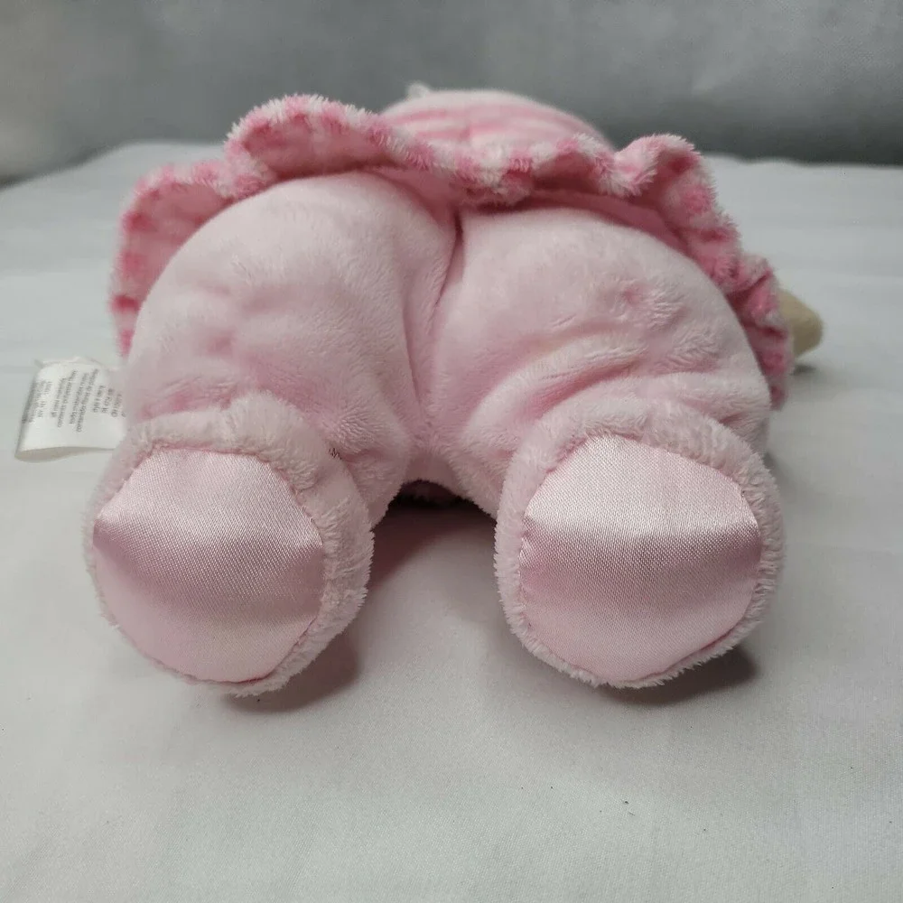 Carter’s Just One Year Pink Flower Blonde Hair Doll Dolly Rattle Lovey Flower